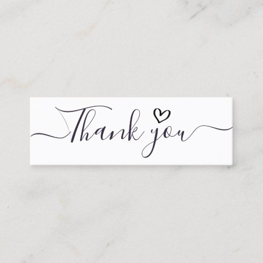Customizable handwritten thank you script insert business