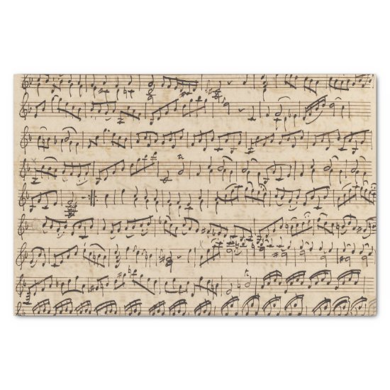Handwritten Vintage Sheet Music Tissue Paper