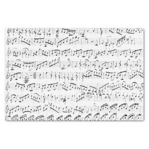 Handwritten Vintage Sheet Music White