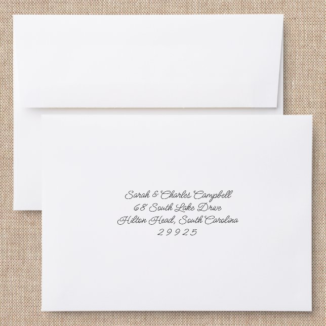 Handwritten Wedding Back Addressed Envelopes (Linen)