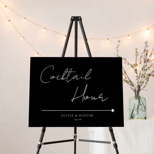  Handwritten Wedding Cocktail Hour Sign