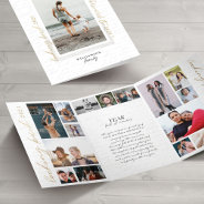 Handwritten Year In Review Letter Scrapbook Photos Tri-fold Invitation at Zazzle