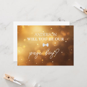 HandwrittenScript Heart Ring Bearer Proposal Card