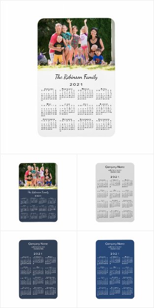 Handy 2021 Calendar Magnets