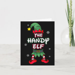 Handy Elf Christmas Pajamas Pjs Matching Family Gr Card