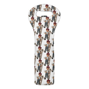 Handy Elf Christmas Wine Tote