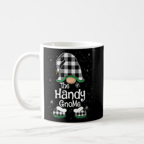 Handy Gnome Buffalo Plaid Matching Family Christma Coffee Mug