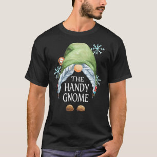 Handy Gnome Buffalo Plaid Matching Family Christma T-Shirt