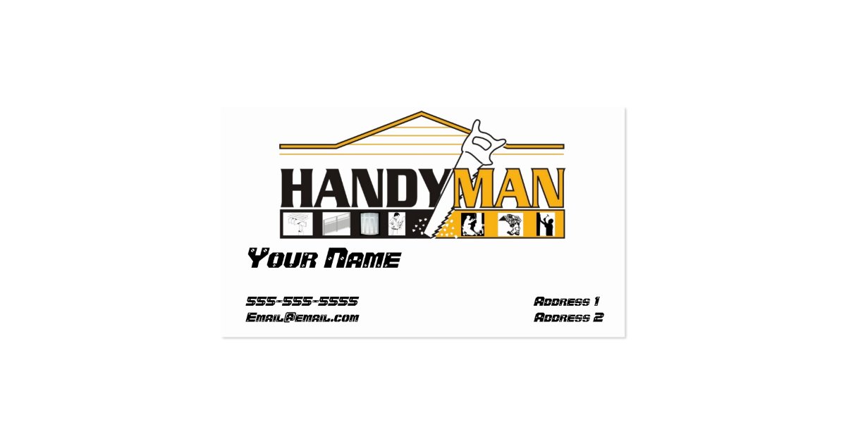 Handy Man Business card | Zazzle