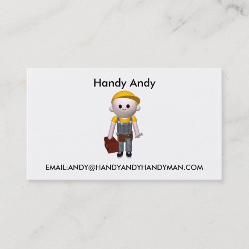 Customizable Handy man business cards