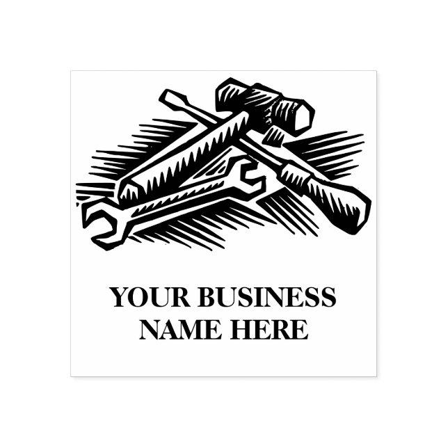 Handy Man Business Customizable  Rubber Stamp (Imprint)