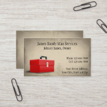Handy Man Contractor Repair Man Business Card
