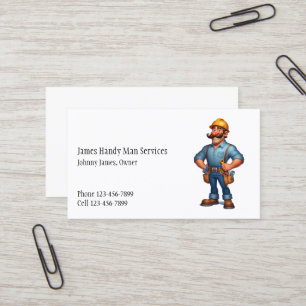 Handy Man Tool Box Contractor Business Card