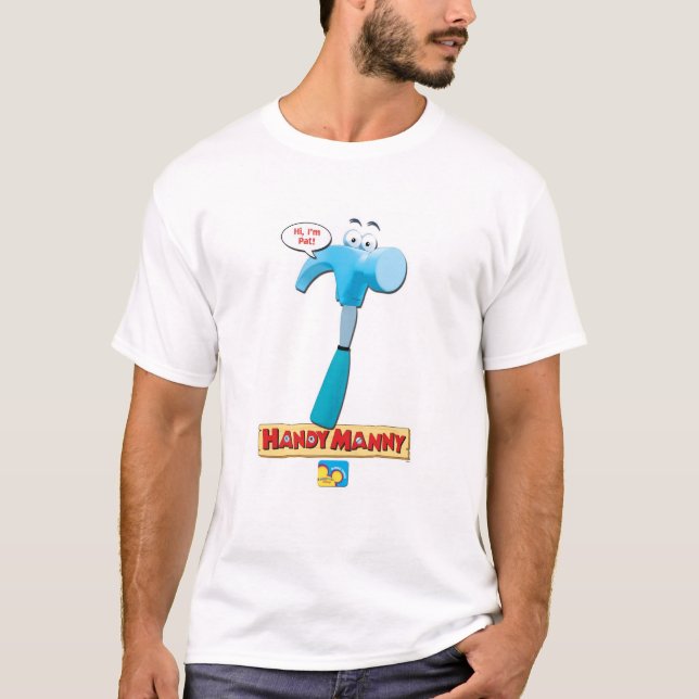 Handy Manny's Pat the Hammer, "Hi, I'm Pat!" T-Shirt (Front)