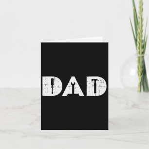 Handy Tools Funny Fathers Day Mechanic Daddy Papa Card