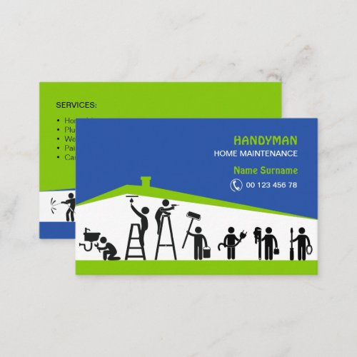Handyman and Home maintenance Business Card
