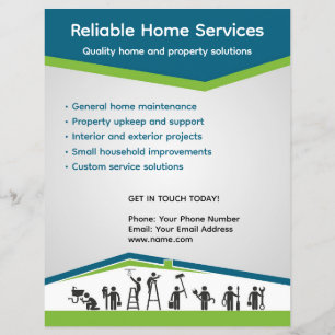 Handyman and home maintenance flyer