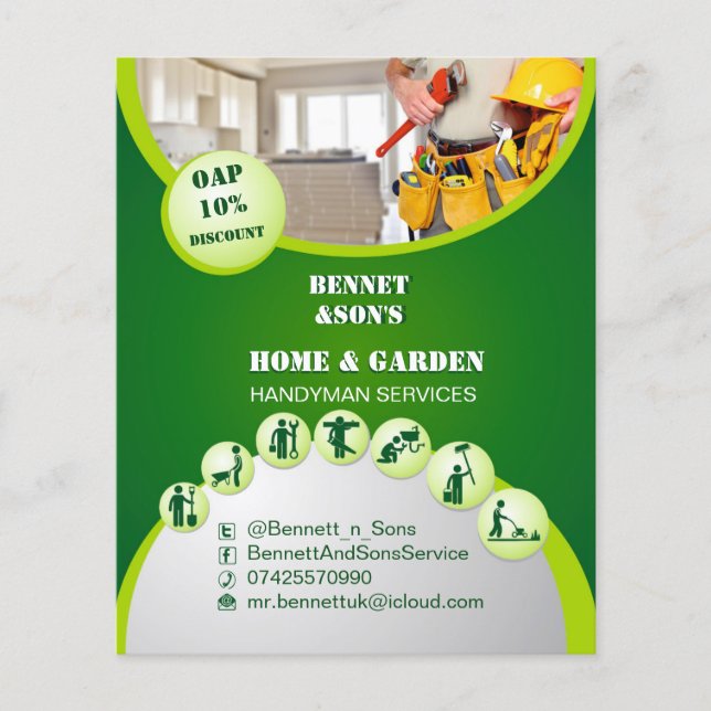 Handyman and home maintenance flyer (Front)
