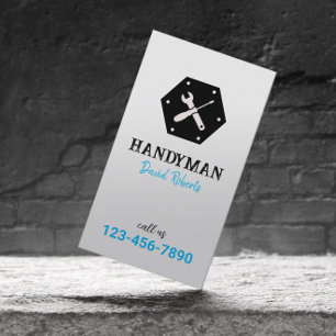 Handyman Auto Repair Service Minimalist Business Card