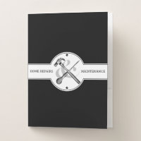 Handyman Black Modern Professional Construction