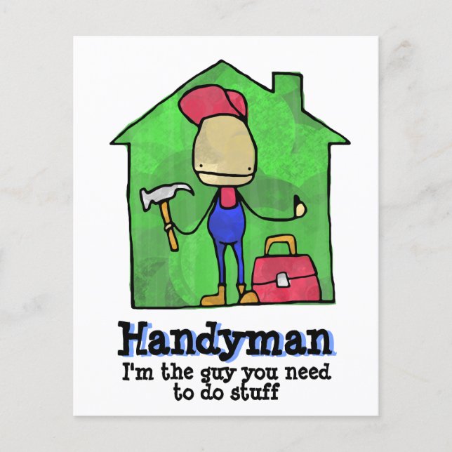 HandyMan. Builder. Construction. Contractor. Flyer (Front)