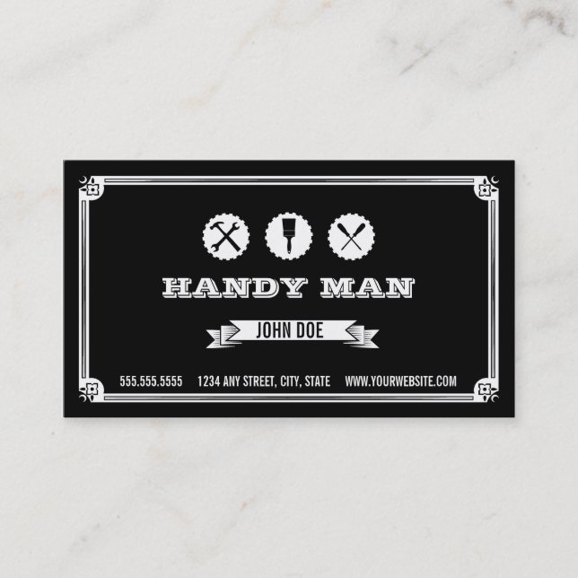 Handyman business card (Front)
