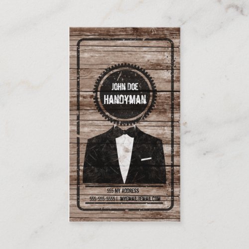 Handyman business card
