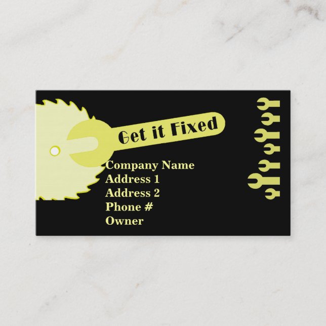 Handyman Business Card (Front)