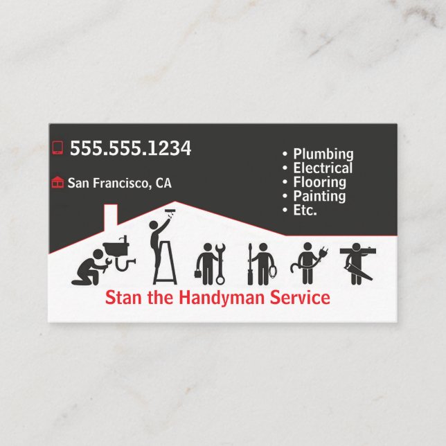 Handyman Business Card (Front)