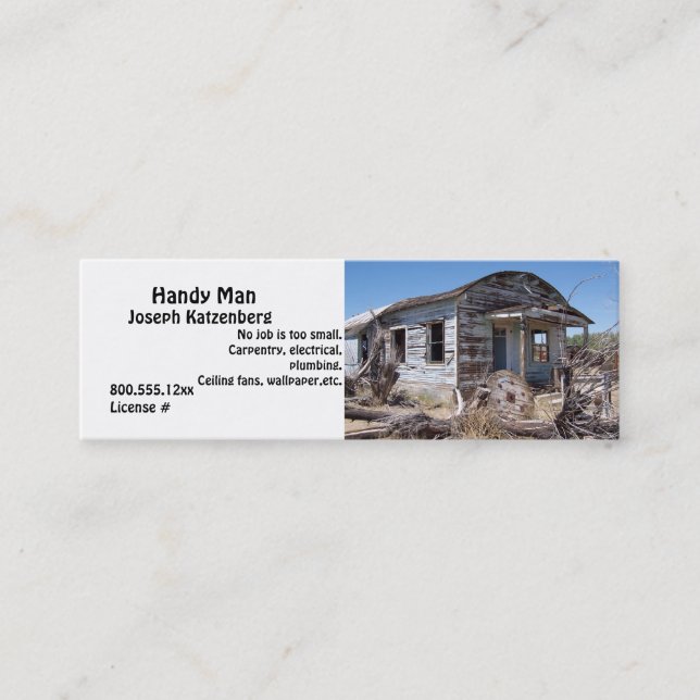 Handyman business card (Front)