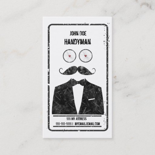 Customizable Handyman business card