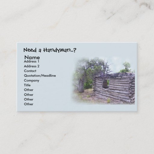 Customizable Handyman Business Card Templates