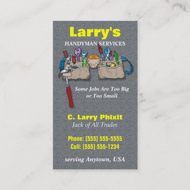 Handyman Business Card (Front)