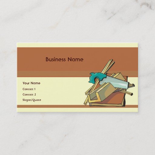 Customizable Handyman Business Card