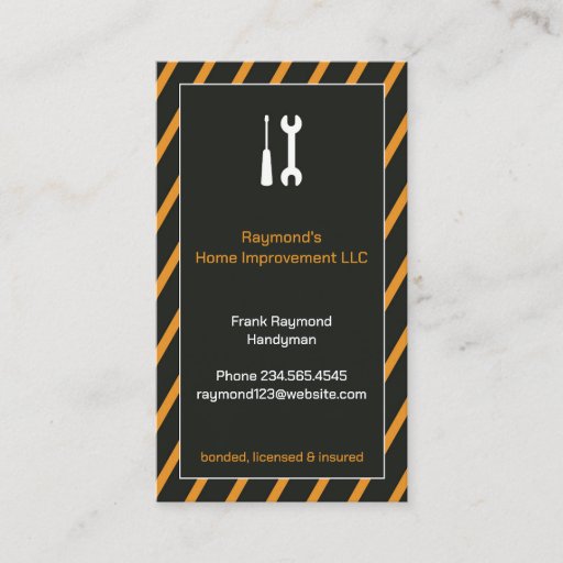 Customizable Handyman Business Card
