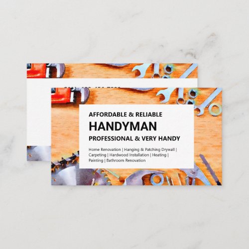 Handyman Business Card _ Construction Tools