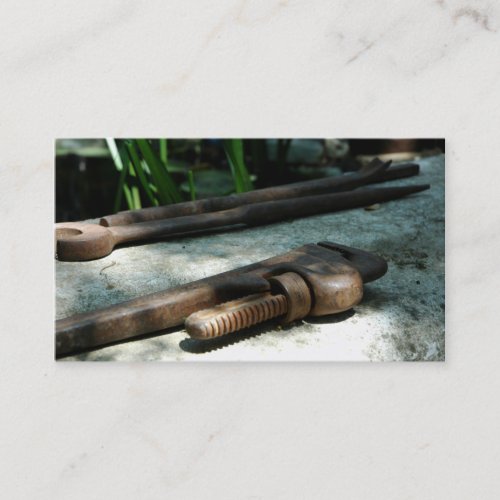 Handyman Business Card Construction Tools Vintage
