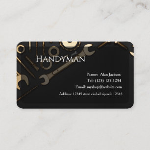 Handyman Business card editable