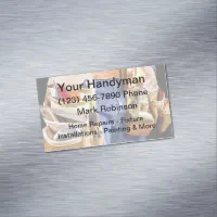 Modern Handyman Business Card Magnets