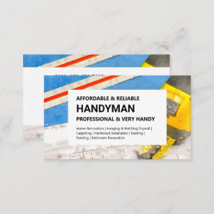 Handyman Business Card - Tape Measure