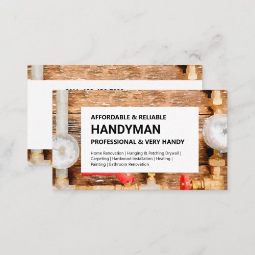 Handyman Business Card _ Water Guage