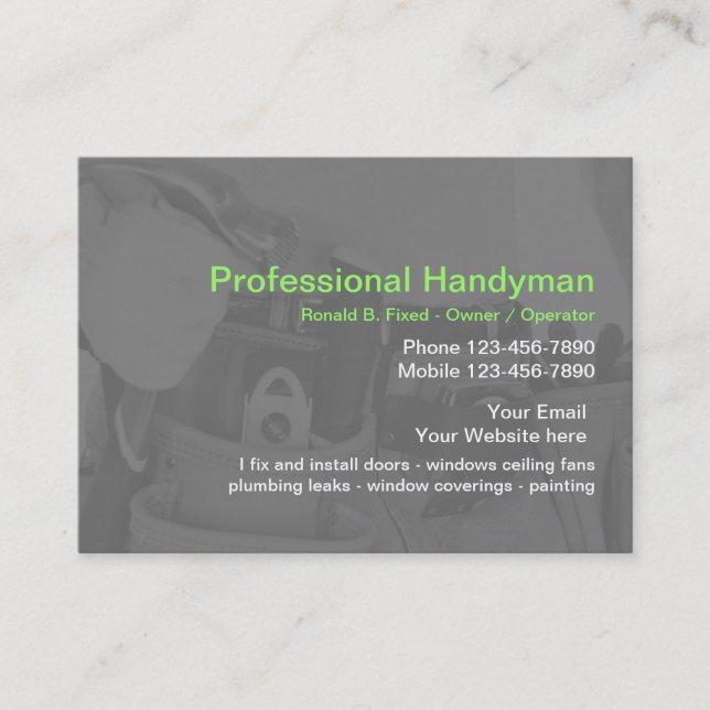 Handyman Business Cards (Front)