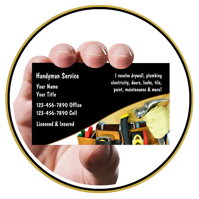 Handyman Business Cards Zazzle