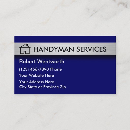 Customizable Handyman Business Cards
