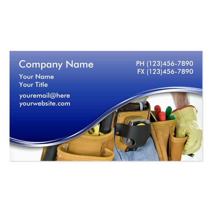 Handyman Business Cards 2 Zazzle