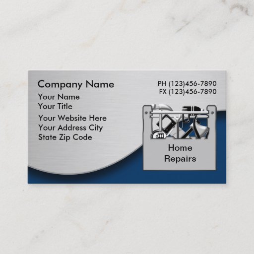 Customizable Handyman Business Cards 3