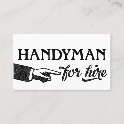 Handyman Business Cards _ Cool Vintage