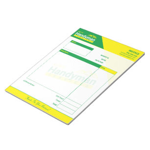 Handyman Business Invoice Pad - Home Business