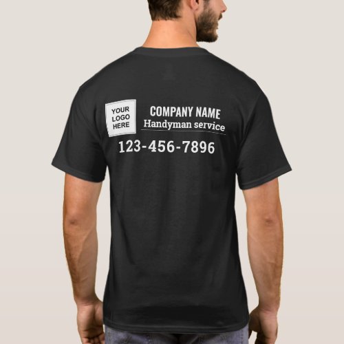 Handyman business services name logo branded work T_Shirt