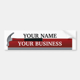 Handyman Carpenter Hammer Bumper Sticker